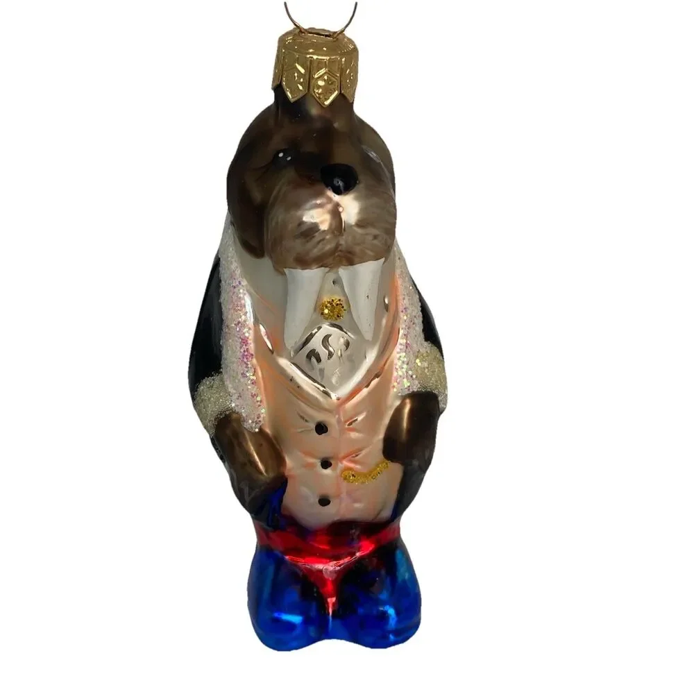 Radko Henry Chesterfield Walrus in Tuxedo Christmas Ornament Anthropomorphic